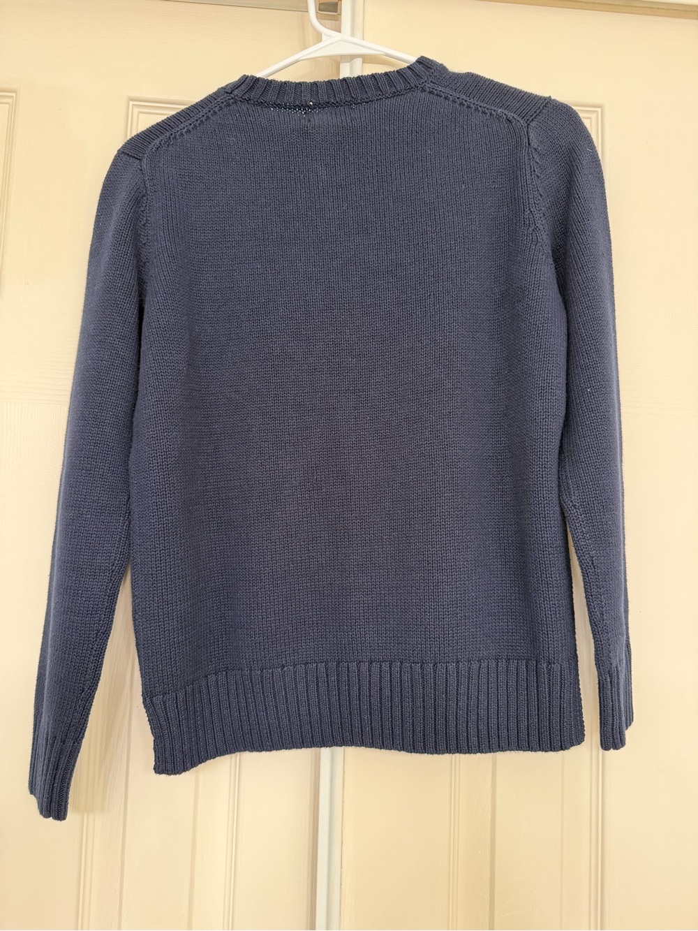 Polo by Ralph Lauren Navy Crewneck Sweater with Bear Intarsia - Picture 3 of 3